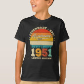 74 jaar oude Bday 1951 Geweldige 74e verjaardagsca T-shirt (Voorkant)