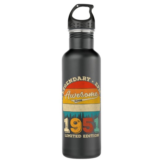 74 jaar oude Bday 1951 Geweldige 74e verjaardagsca Waterfles (Voorkant)