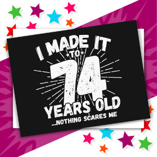 74 Jaar Oude Sarcastische Meme Leuk 74ste Verjaard Briefkaart