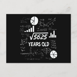 74 Jaar Oude Verjaardag Wiskunde Lerares 74ste Ver Briefkaart