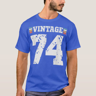 74-jarige Happy 74th Birthday Fun Sports T-shirt
