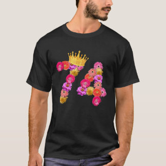 74-jarige vrouwen van de geboorte kweken hun 74t t-shirt