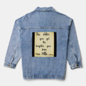 74 Leeftijd glans Denim Jacket (Achterkant)