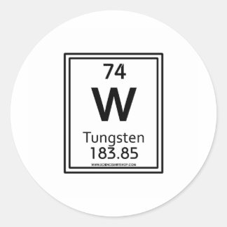 74 Wolfraam Ronde Sticker