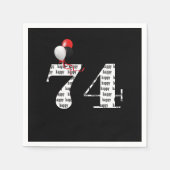 74e Birthday party ballonnen Servet (Voorkant)