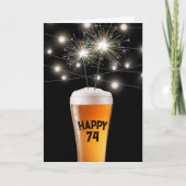 74e jaarsparkler in bier kaart (Voorkant)