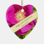 74e Jubileum bewerkbaar Keramisch Ornament (Rechts)