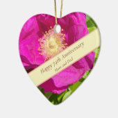 74e Jubileum bewerkbaar Keramisch Ornament (Links)