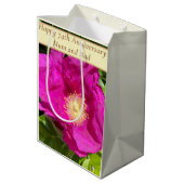 74e Jubileum bewerkbaar Medium Cadeauzakje (Achterkant Gekanteld)