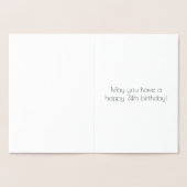 74e verjaardag: Art Deco geïnspireerd look "74" &  Folie Kaarten (Binnen)