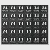 74e verjaardag - Art Deco geïnspireerde look "74", Cadeaupapier (Vlak)