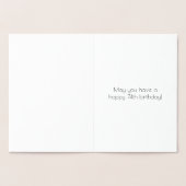 74e verjaardag - Art Deco geïnspireerde look "74" Folie Kaarten (Binnen)