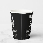 74e verjaardag — Art Deco Geïnspireerde look "74" Papieren Bekers (Rechts)