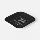 74e verjaardag — Art Deco Geïnspireerde look "74"  Papieren Bordje (Gebogen)