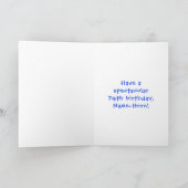 74e verjaardag: Fun Cake and Candles + Custom Name Kaart (Binnen)