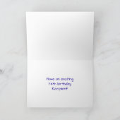 74e verjaardag: Fun, kleurrijk gevuurwerk Kaart (Binnen)