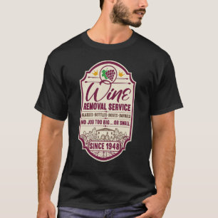 74e verjaardag I Etikettering wijndecanter I wijnv T-shirt