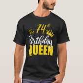 74e verjaardag koningin Happy Birthday Party (fees T-shirt (Voorkant)