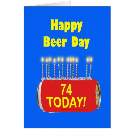 74e verjaardag van Happy Beer Day (Voorkant)
