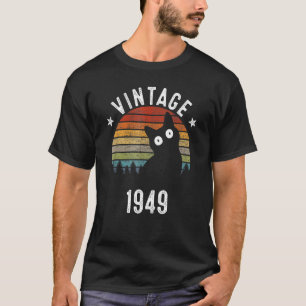 74e verjaardag Vintage 1949 74 jaar oud T-shirt