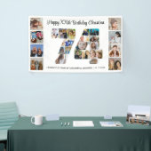 74e verjaardagsfeest Nummer 74 Fotocollage Spandoek (Beurs)
