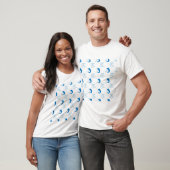 7539Achtergrond vis T-shirt (Unisex)