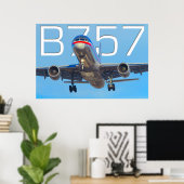 757 LUCHTVAARTMAATSCHAPPIJ POSTER (Thuiskantoor)