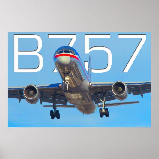 757 LUCHTVAARTMAATSCHAPPIJ POSTER (Voorkant)