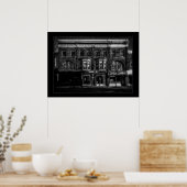 758 - 766 Koningin St E 4 met grens Poster (Keuken)