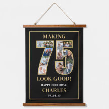 75 er goed uit laten zien Fotocollage 75ste verjaa