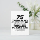 75 Er Is Geen Lift Naar Succes Verjaardag Briefkaart (Staand voorkant)