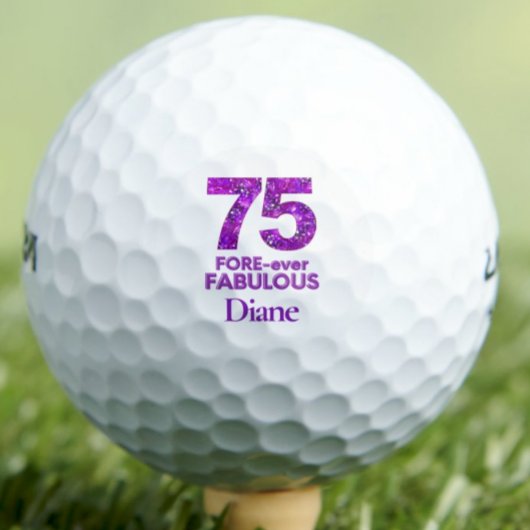 75 FOREVER-ever Fabulous Gift voor Vriend, Chic Fl Golfballen