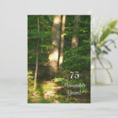 75 Herdenkingsjaar/Verjaardags feestdag Kaart (Staand voorkant)
