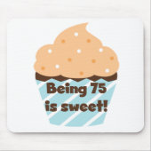 75 is Sweet Birthday T-shirts en cadeautjes Muismat (Voorkant)