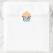 75 is Sweet Birthday T-shirts en cadeautjes Vierkante Sticker (Tas)