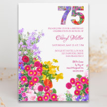 75 Jaar Elegante Tuin Bloemen – 75ste Verjaardag