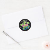 75 jaar en het liefhebben | 75e verjaardag ronde sticker (Envelop)