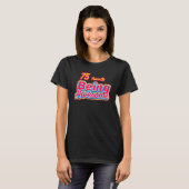 75 jaar Geweldige Retro geboortedag T-shirt (Voorkant volledig)