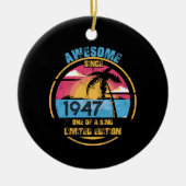 75 jaar Geweldige sinds 1947 75e verjaardag Keramisch Ornament (Voorkant)