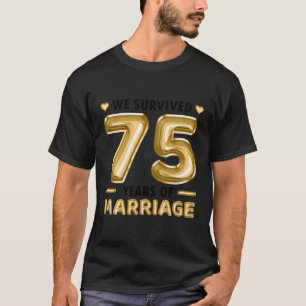 75 Jaar Huwelijk 75e Huwelijk Jubileum T-shirt