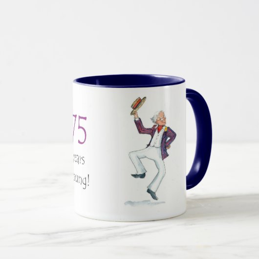 "75 jaar jonge koffie"-Mok Mok (Voorkant rechts)