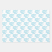 75 jaar Marine Blue 75th Inpakpapier Vel (Voorkant 2)