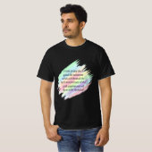 75 jaar of ouder t-shirt (Voorkant volledig)
