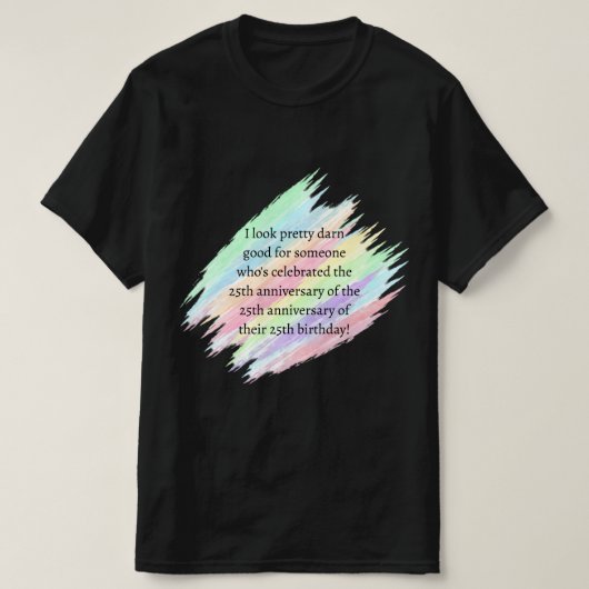 75 jaar of ouder t-shirt (Design voorkant)