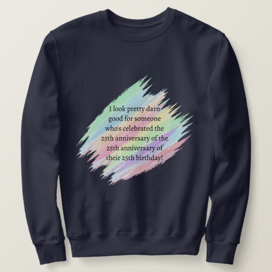 75 jaar of ouder trui (Design voorkant)