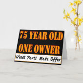 75 Jaar Oud, Eén Eigenaar - Heeft Onderdelen Nodig Kaart (Gele Bloem)