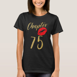 75 Jaar Oud Lip Verjaardag 75e Jaar Teamgroep T-shirt