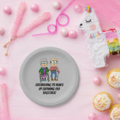 75 jaar oud papier Bord (Feest)