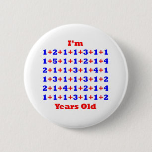 75 jaar oud! ronde button 5,7 cm
