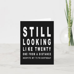 75 jaar oud sarcasme oogtest 75e verjaardag kaart